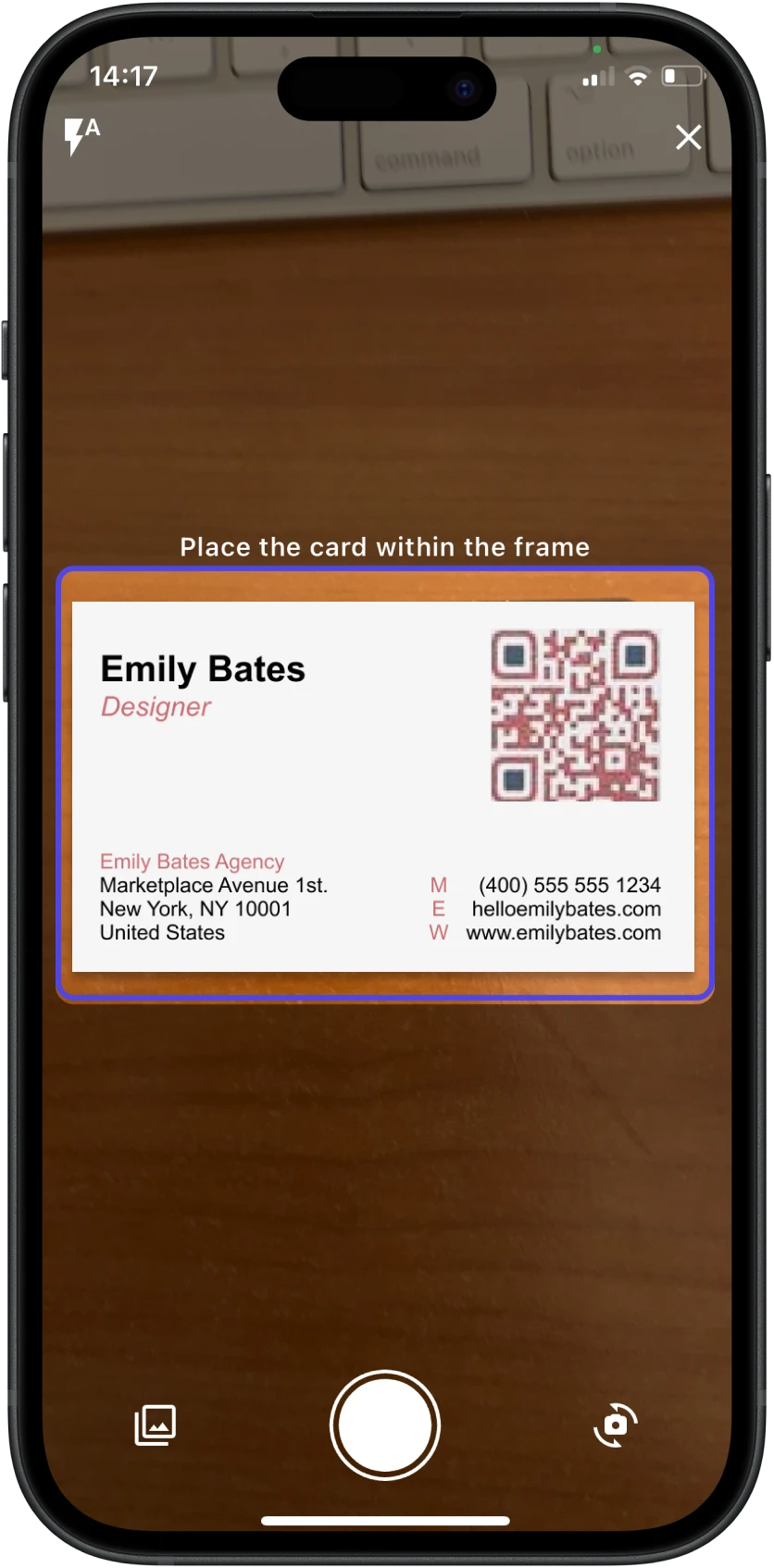 Spreadly Scan business card scanner
