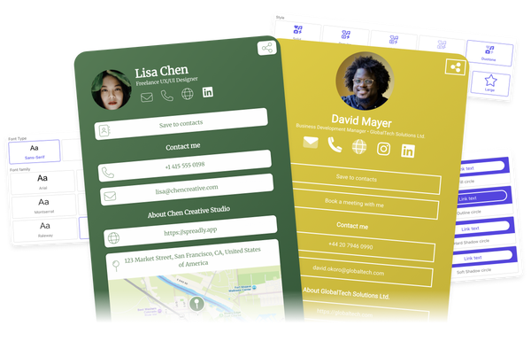 Digital Business Cards for Companies: Your brand, your style