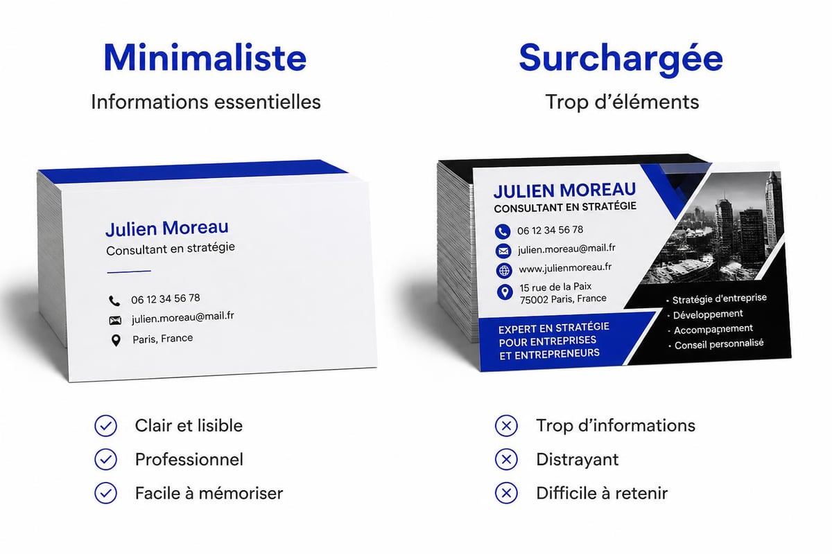Design épuré versus surchargé
