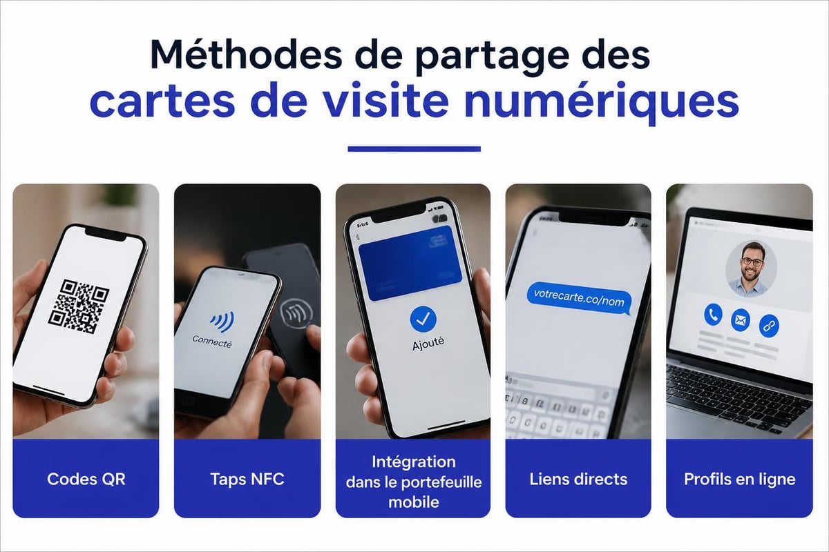 Technologies de partage pour cartes de visite numériques