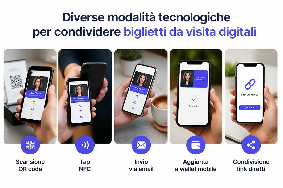 Metodi di condivisione biglietti digitali