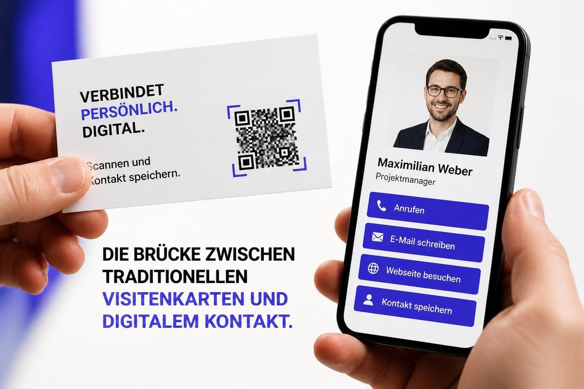 QR-Code Integration auf Visitenkarten