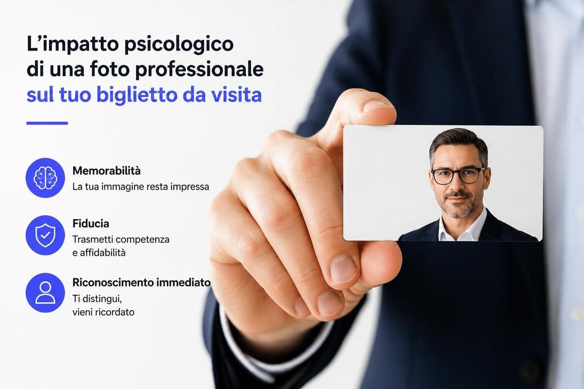 Biglietto da visita con foto professionale