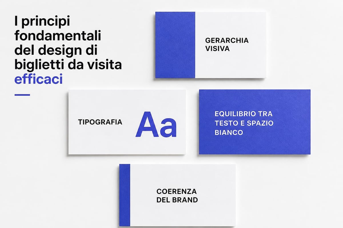 Elementi di design per biglietti da visita