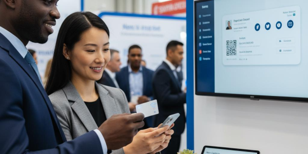 Digitale Visitenkarten für Messen: Effizientes Networking 2026