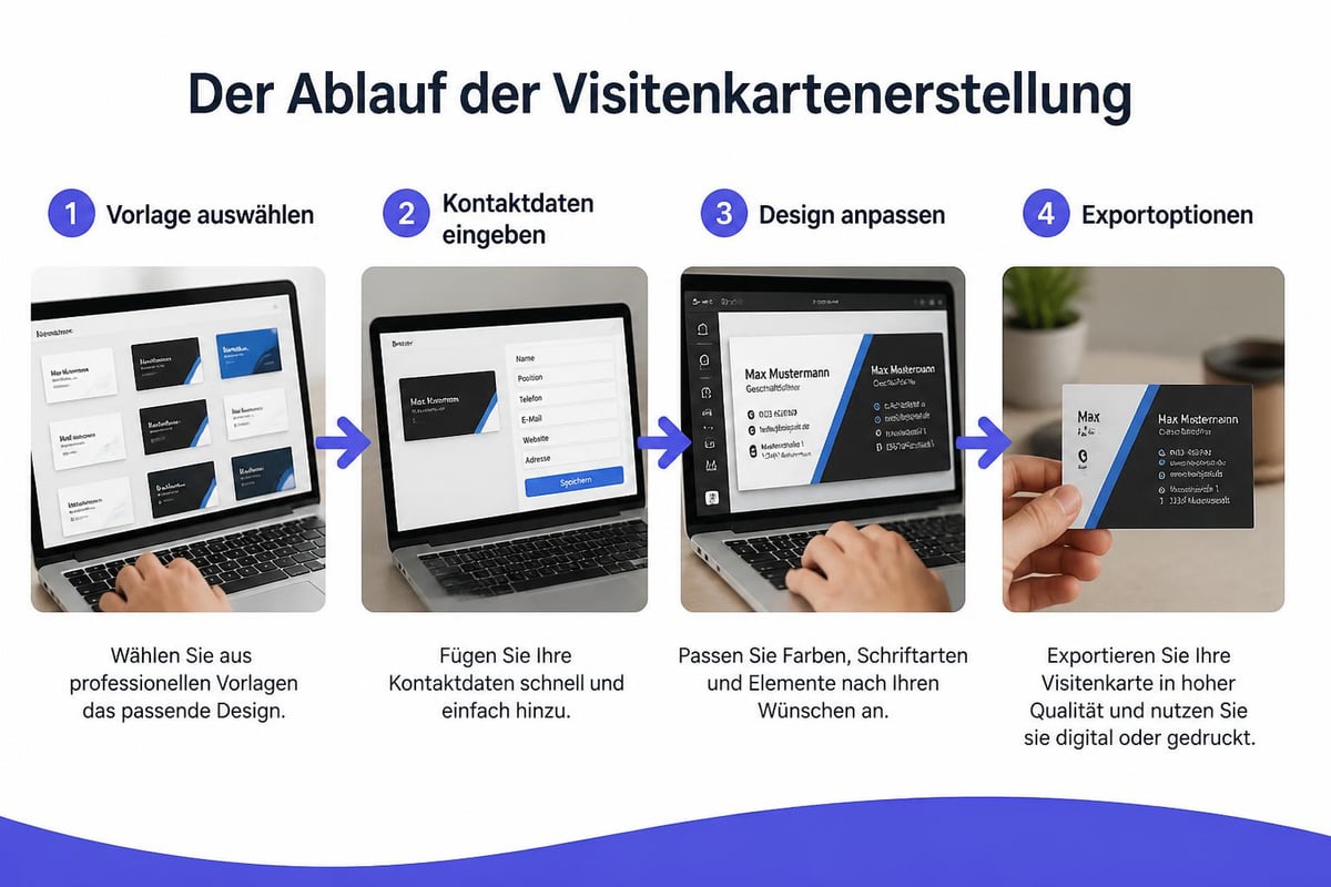 Visitenkarten Design Prozess
