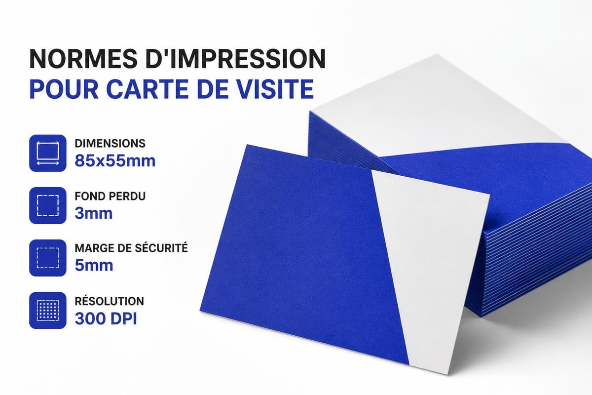 Spécifications techniques carte de visite