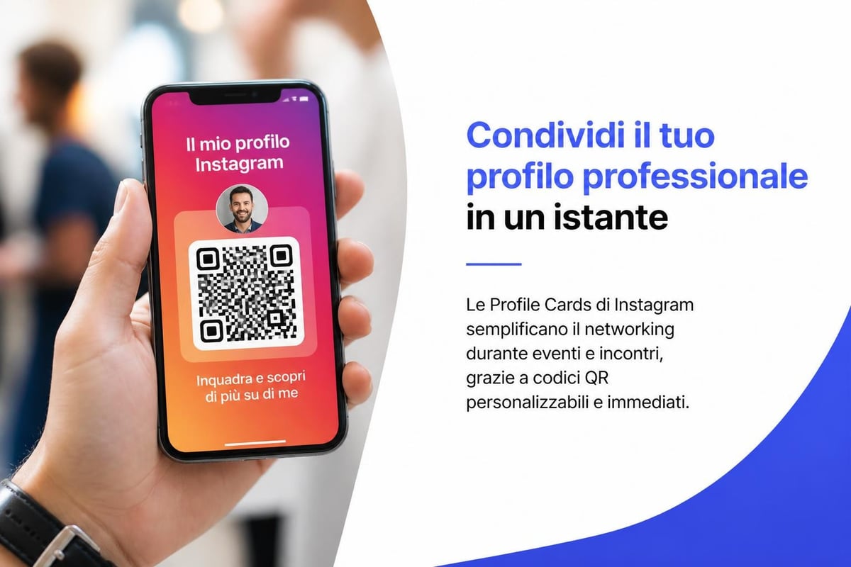 Instagram Profile Cards con QR code