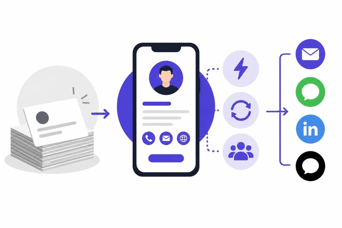 Digital business card evolution
