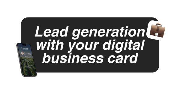 Lead generation with your digital business card
