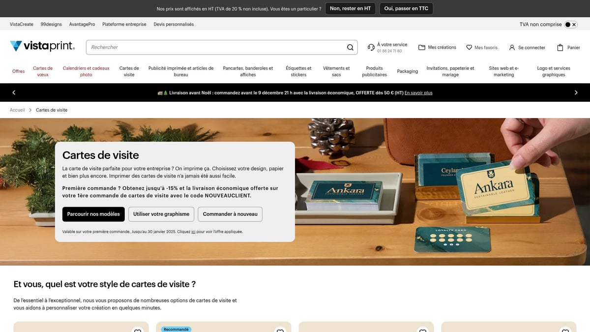 8 Cartes De Visite Modèles Incontournables Pour 2026 - VistaPrint – Carte de visite premium à finition personnalisée