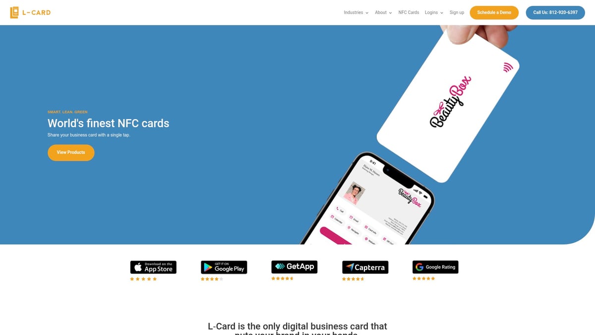 9 Essential Free Business Card App Picks for 2025 - L-Card