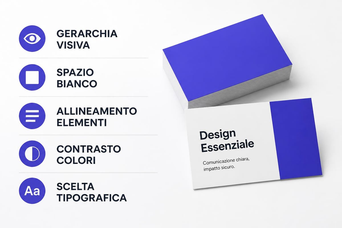 Elementi di design del biglietto da visita
