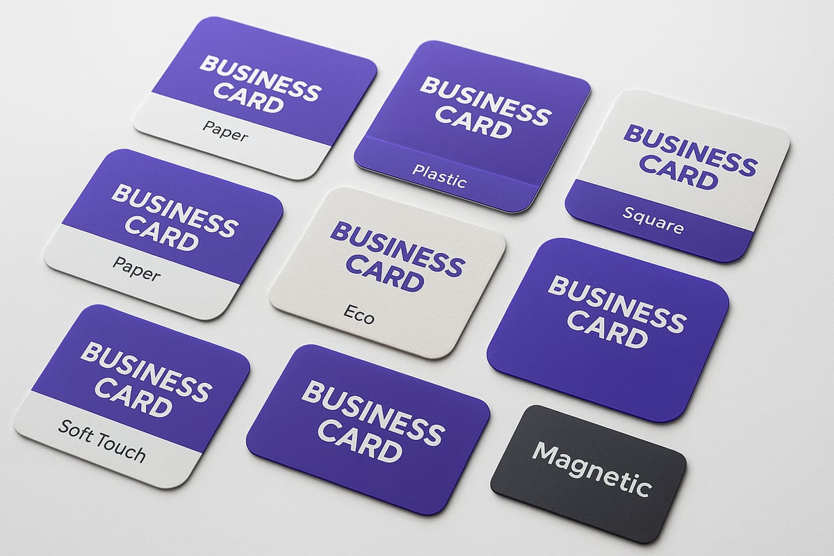 Tipologie di Biglietti da Visita: Materiali, Formati e Finiture