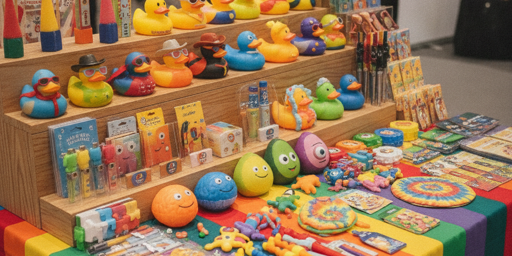 Bunte lustige Messegeschenke