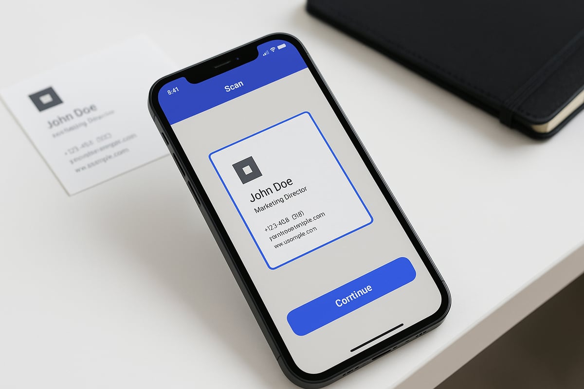 Schritt-für-Schritt-Anleitung: Visitenkarten mit dem iPhone scannen