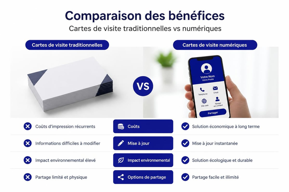 Avantages cartes visite numériques