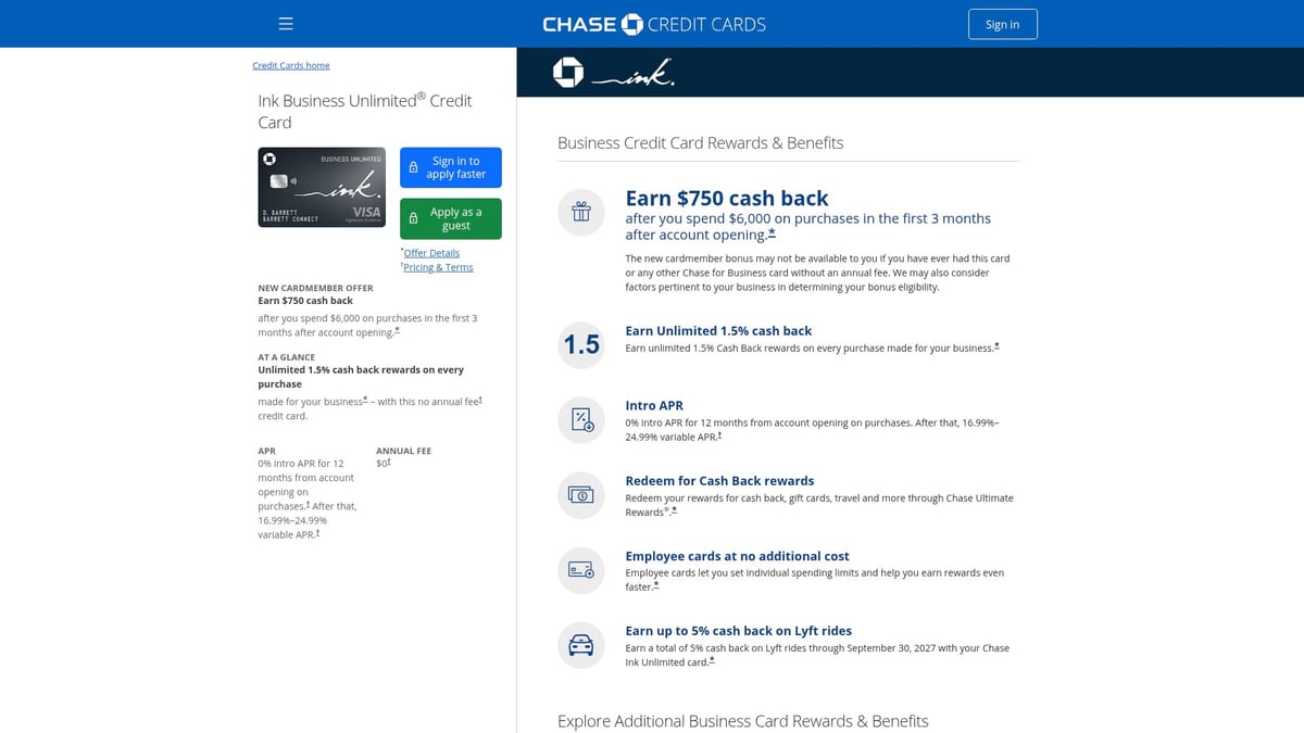 8 Top Business Cards For Professionals In 2026 - Ink Business Unlimited® Credit Card