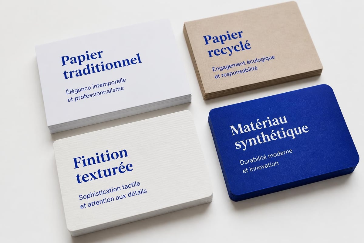 Matières papier cartes
