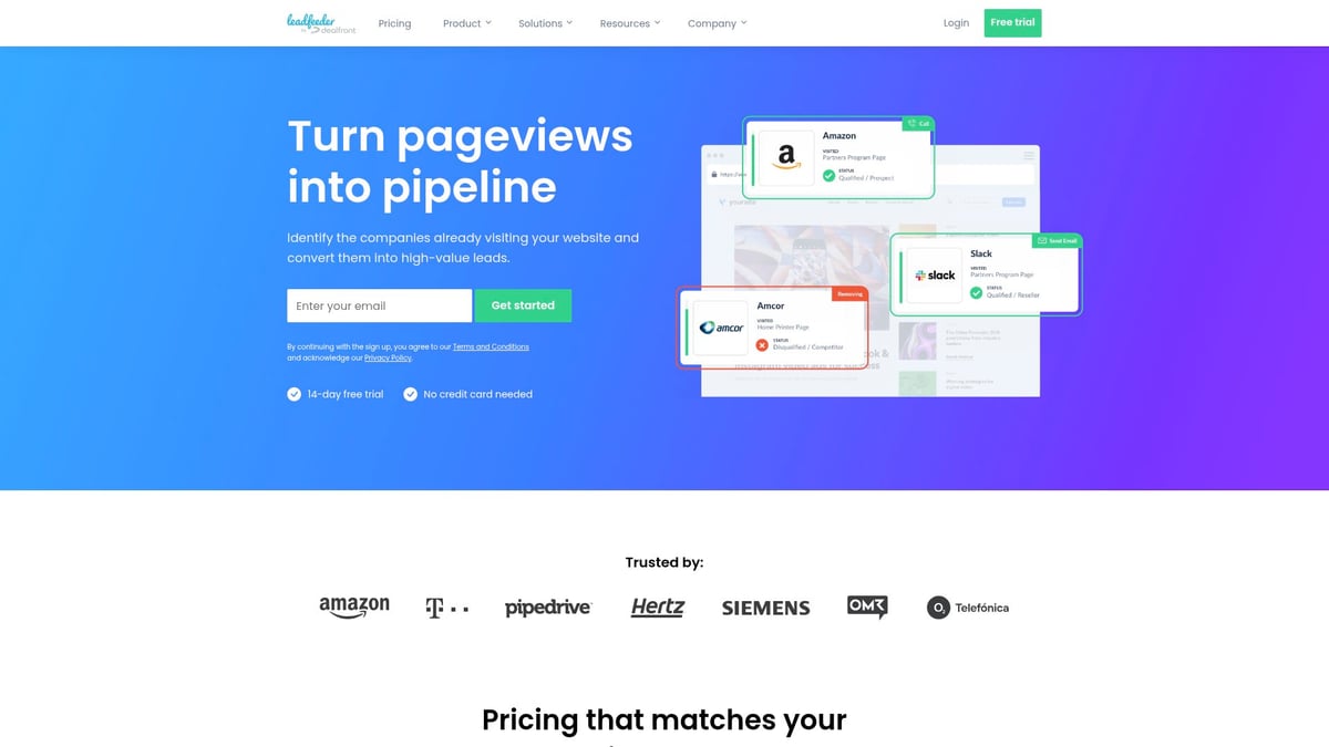 7 Essential AI-Powered Lead Capture Tool Picks for 2025 - Leadfeeder
