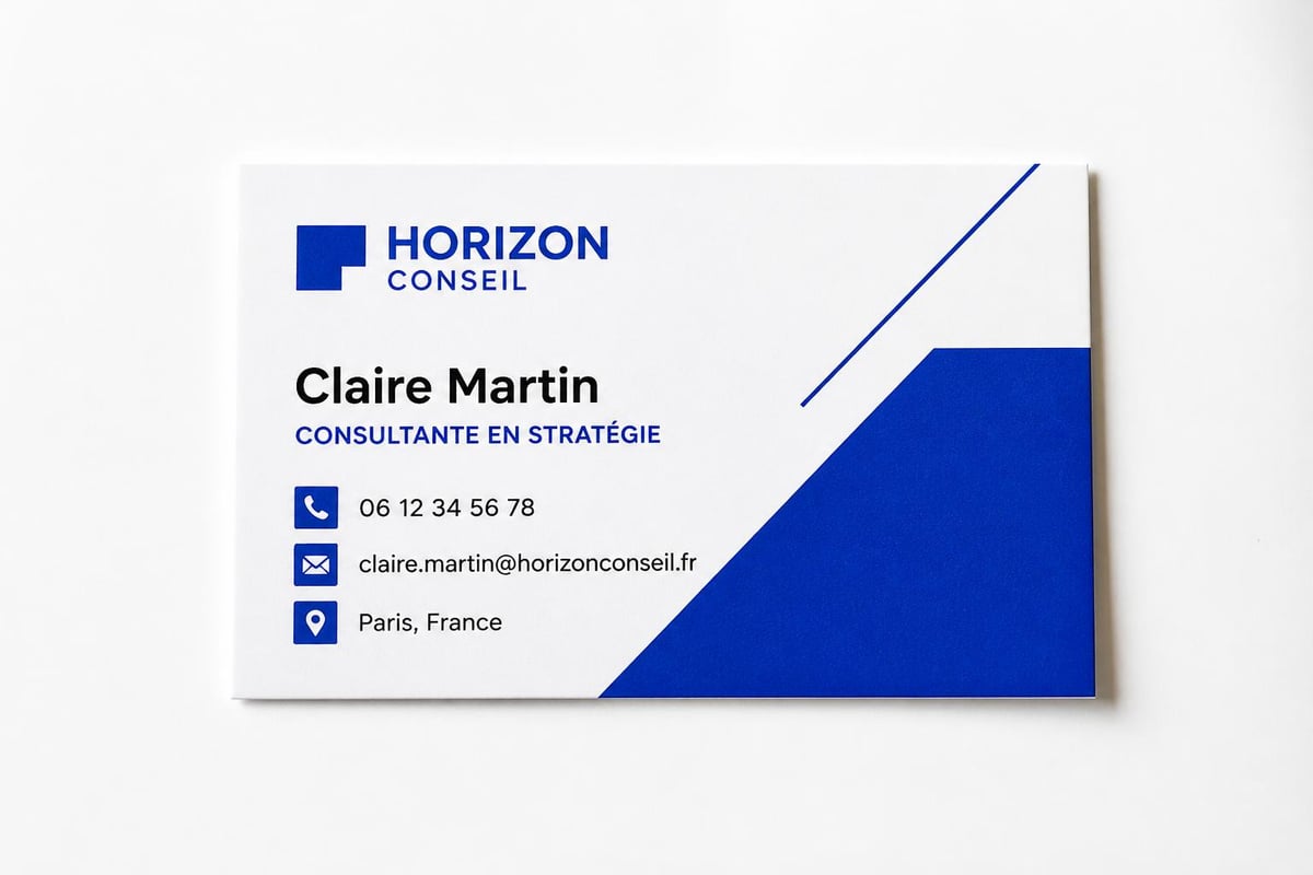 Éléments design carte visite