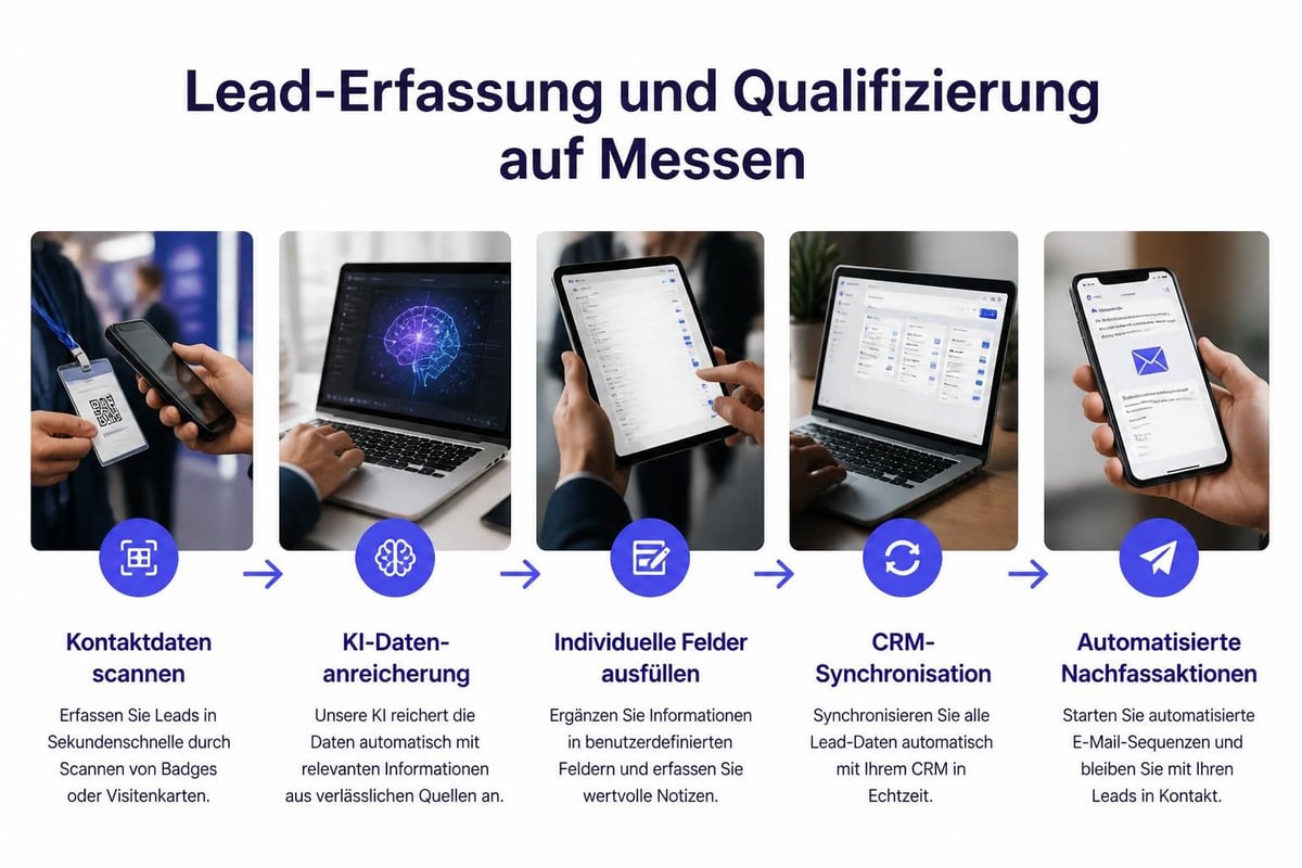 Lead-Erfassung Workflow Messen