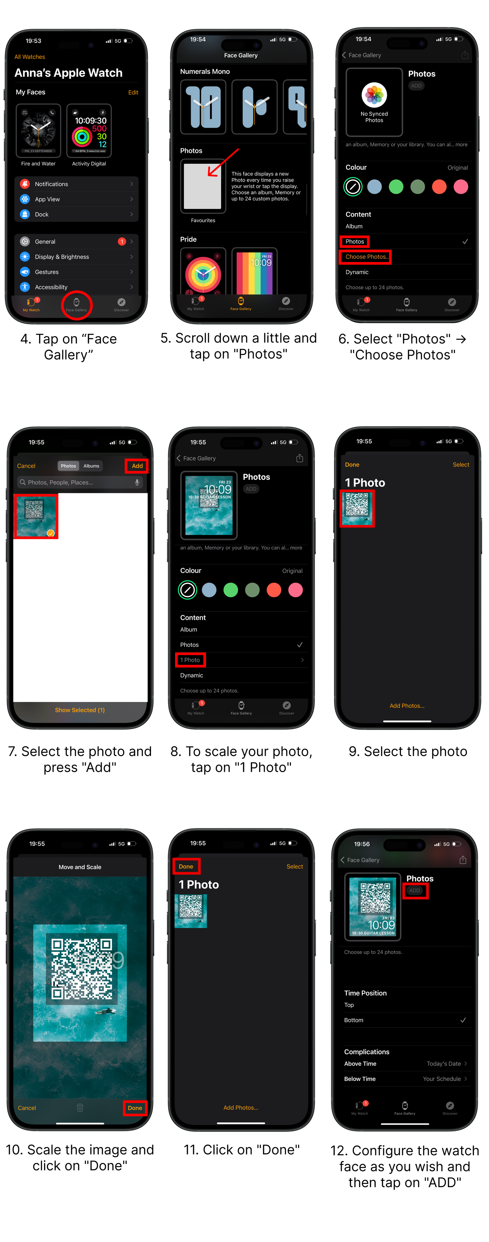 Instructions: Share Spreadly with your Apple Watch