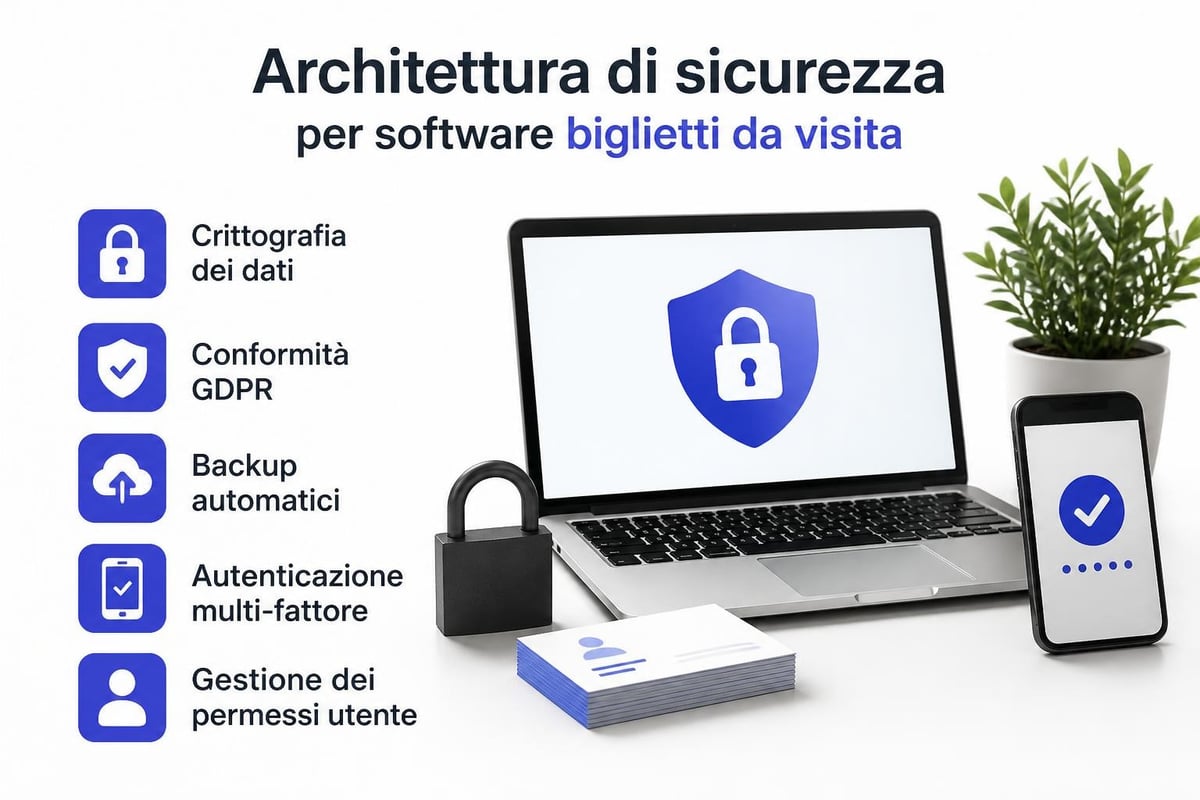 Sicurezza dati biglietti visita