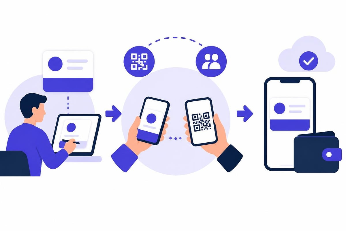 Digital business card workflow