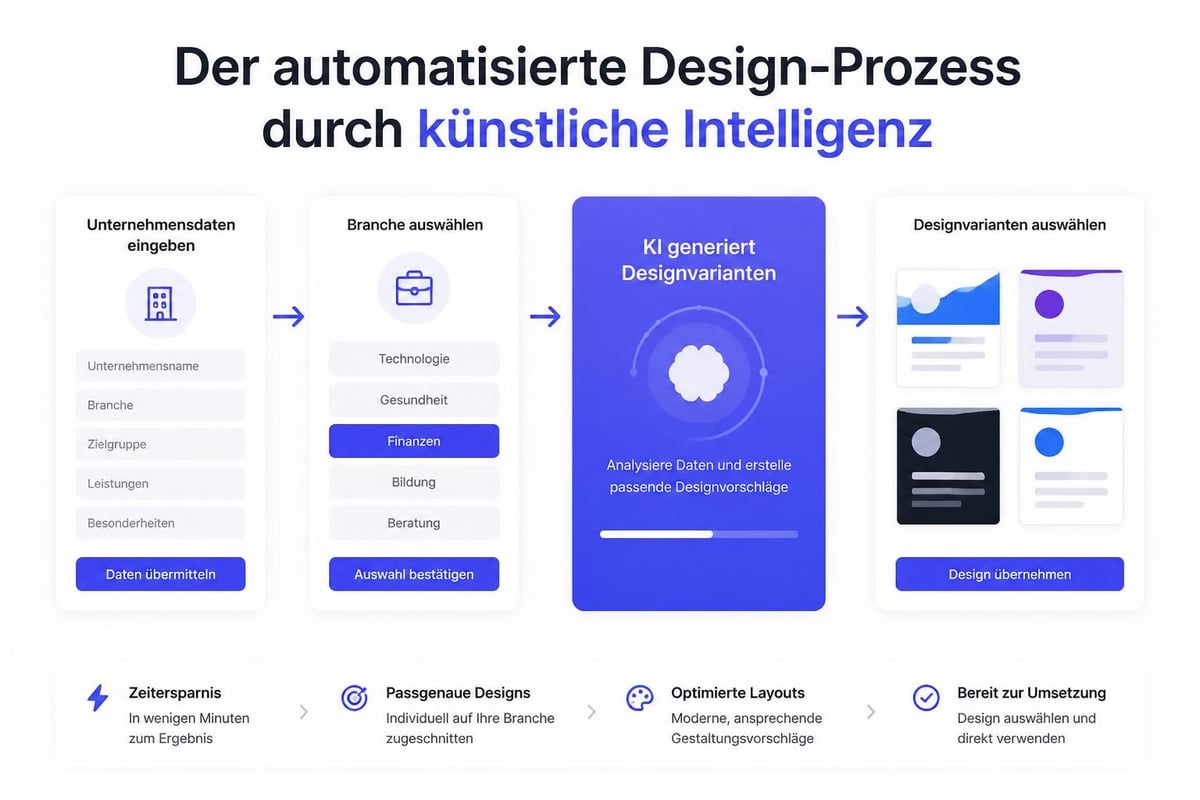 KI-gestützte Visitenkartengestaltung