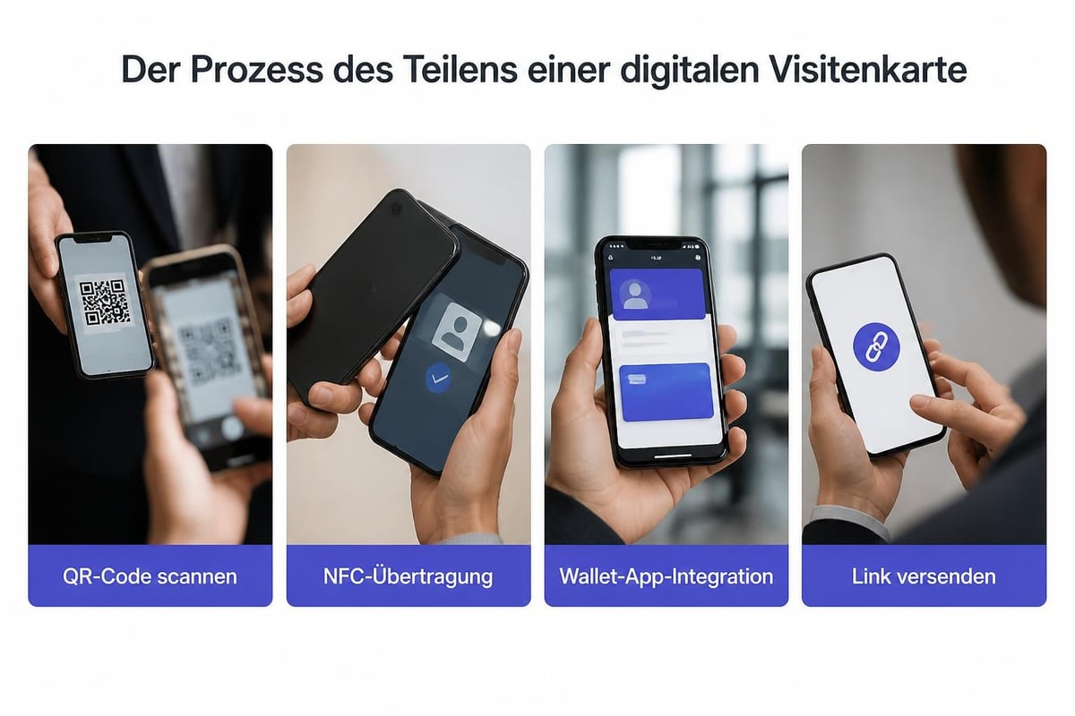 Digitale Visitenkarte teilen
