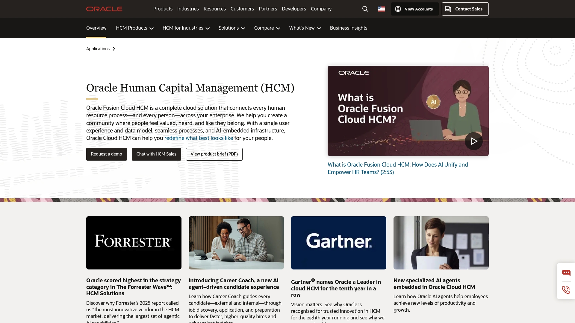 Oracle HCM Cloud enterprise solution