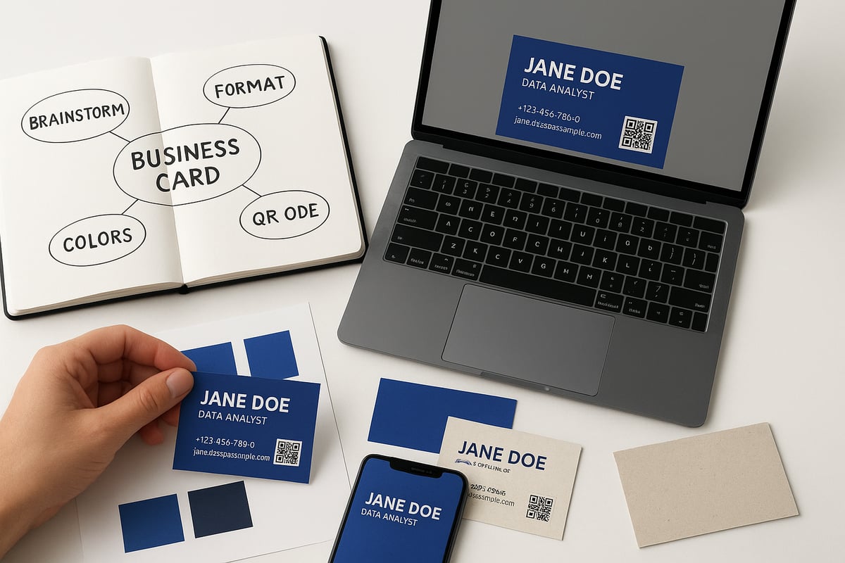 Étapes Chronologiques Pour Créer Une Carte de Visite Impactante