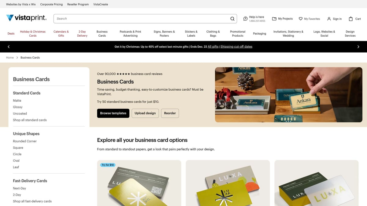 Top 8 Best Business Cards to Elevate Your Brand in 2026 - Vistaprint Business Cards