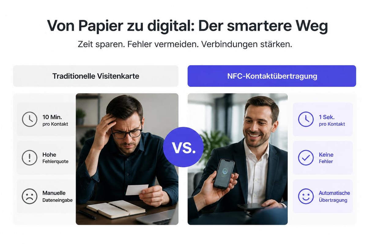 Visitenkarten Datenaustausch Vergleich