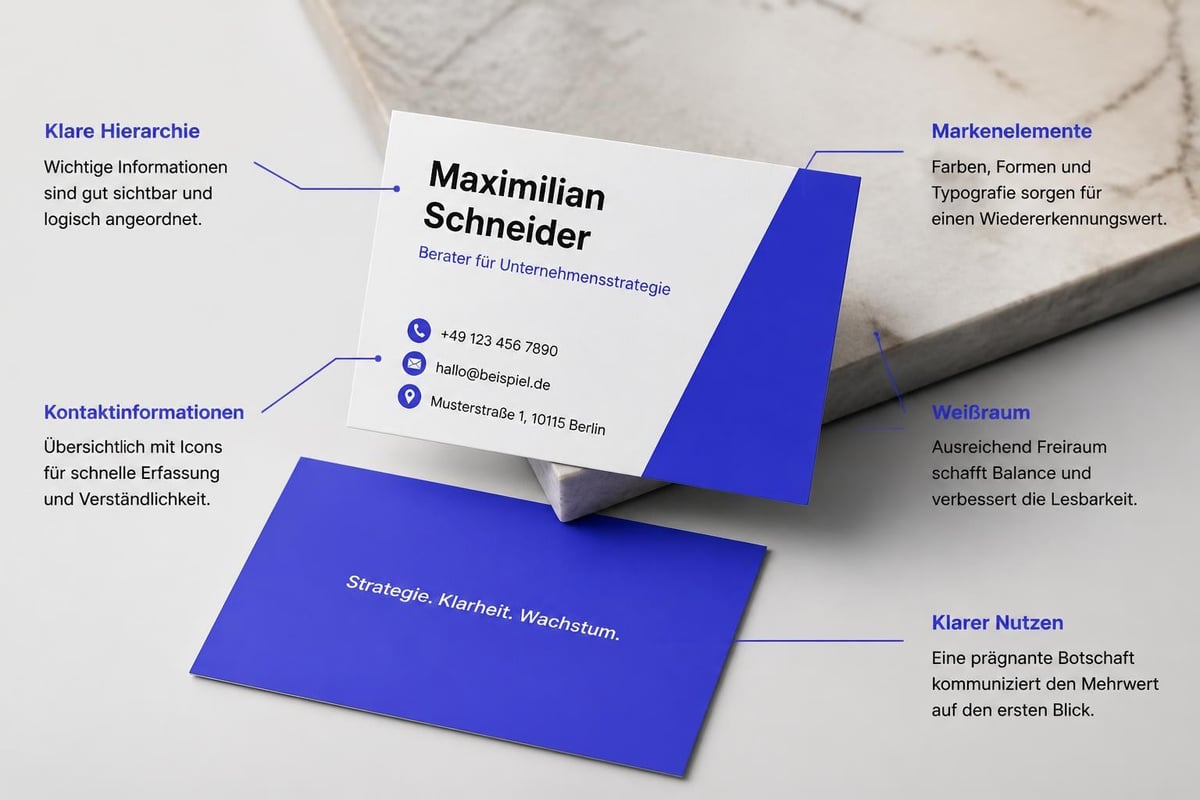 Visitenkarten-Design-Elemente