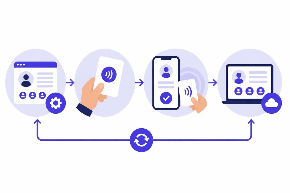 Enterprise NFC deployment workflow
