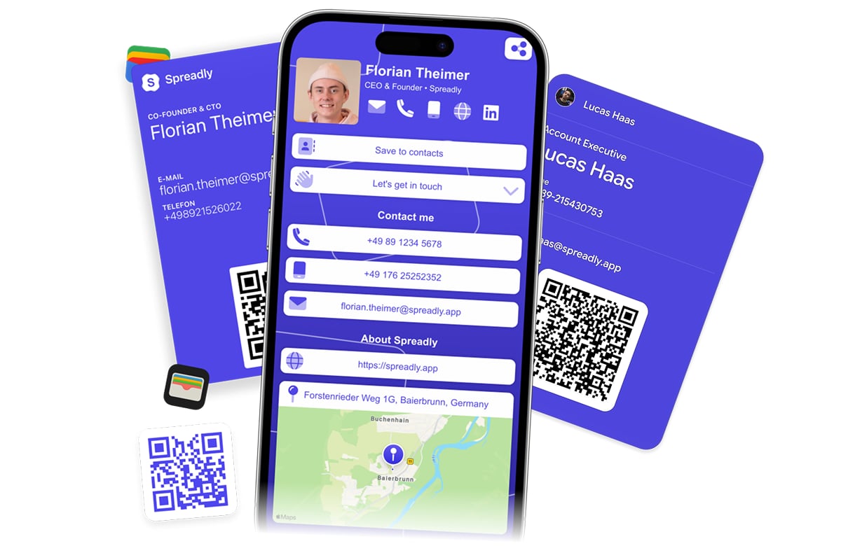 Carte de visite virtuelle gratuite - Spreadly
