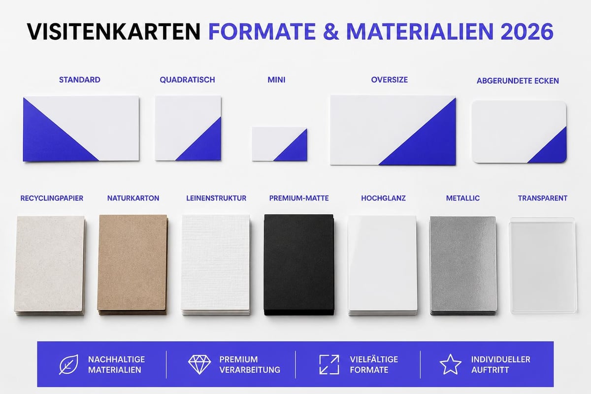 Visitenkarten-Formate