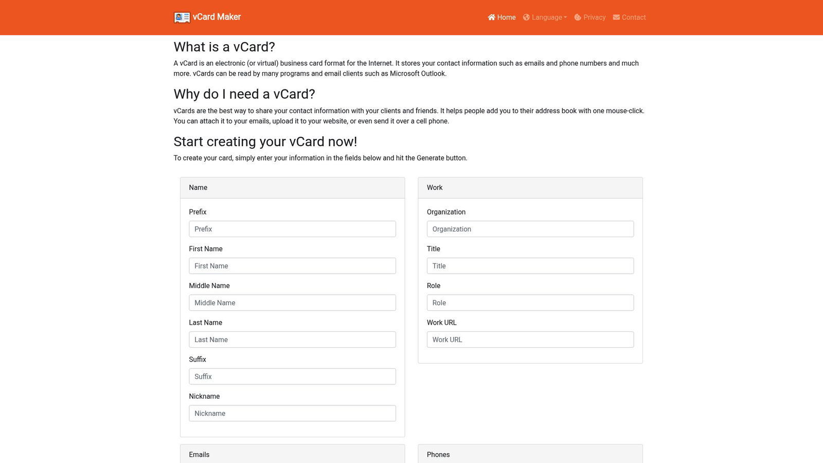 7 Best vCard Online Tools to Create Digital Business Cards 2025 - vCard Maker