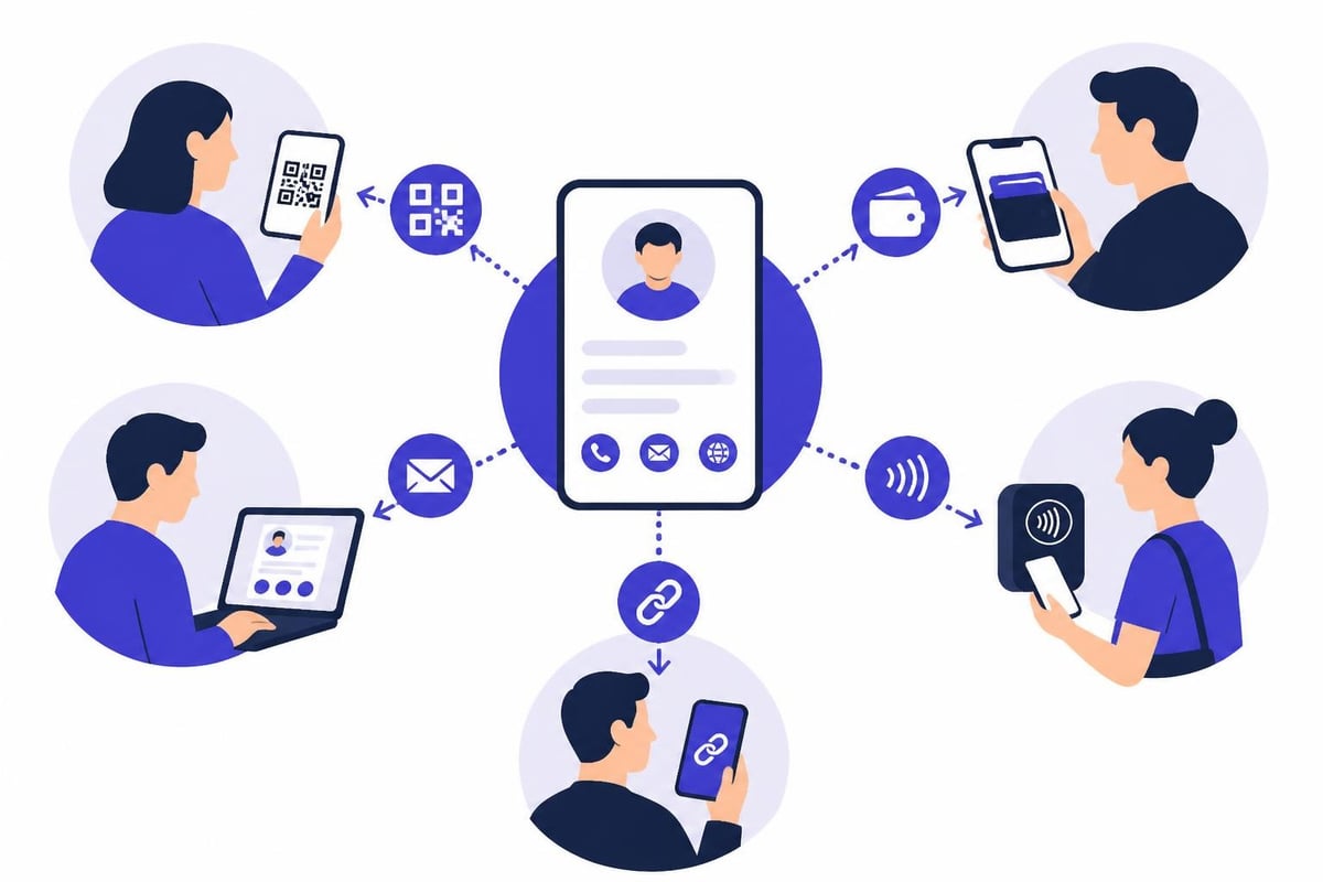 Multi-channel card sharing