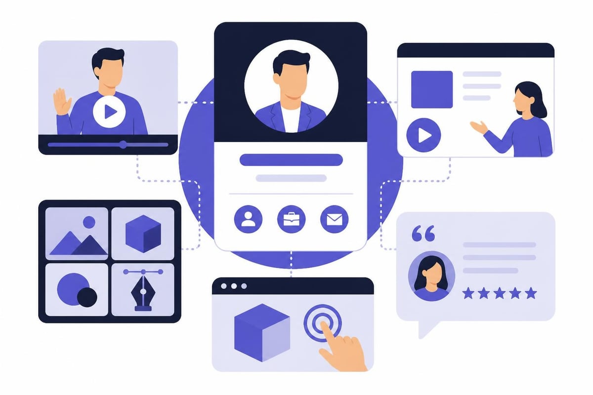 Rich media in digital CVs