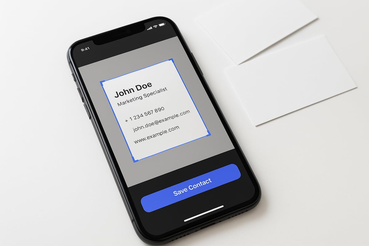Schritt-für-Schritt-Anleitung: Visitenkarten mit dem iPhone scannen und verwalten
