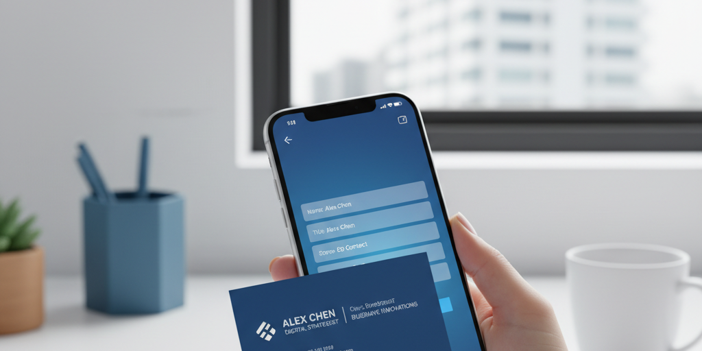 Applications scanner cartes de visite pour professionnels