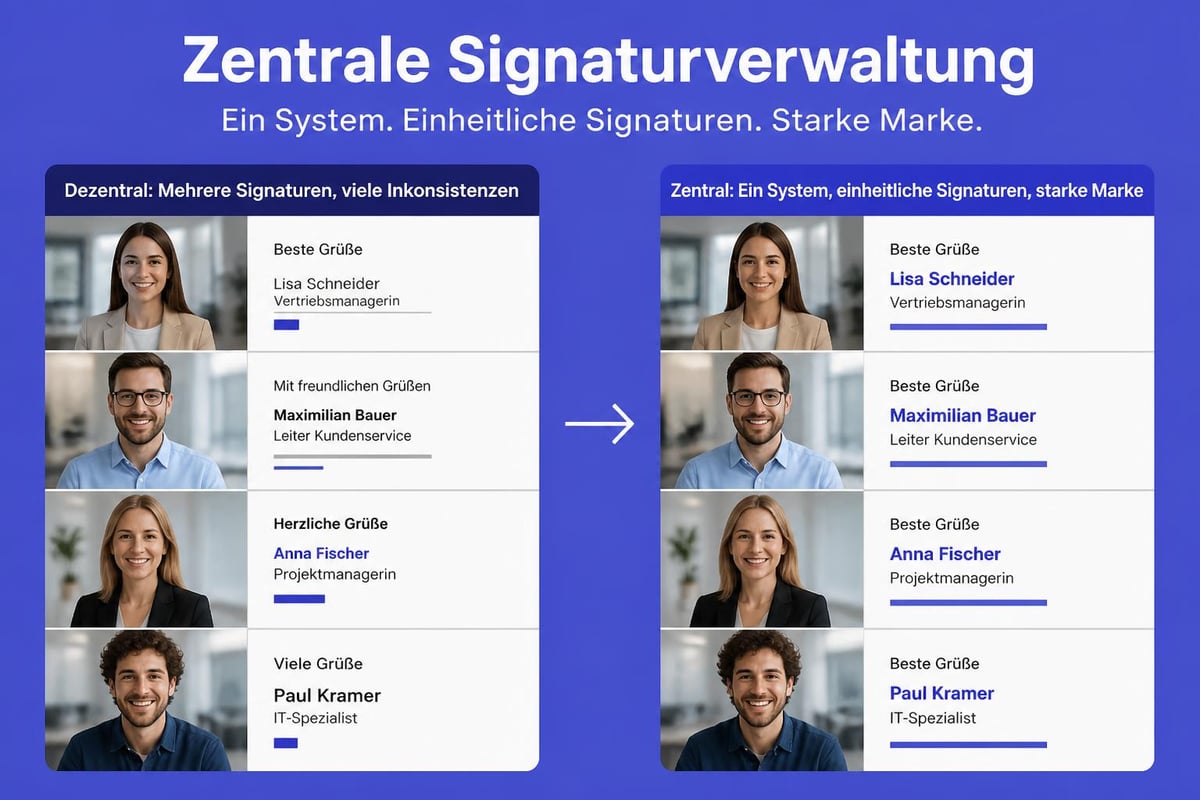 Centralized signature management