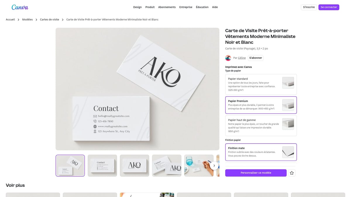 8 Carte De Visite Modèles Tendance À Découvrir En 2026 - Carte de visite carrée ou au format original – Canva