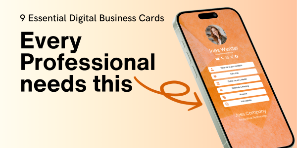9 Essential Digital Business Cards for Professionals in 2025
