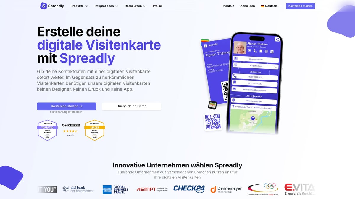 NFC Visitenkarten Guide 2025: Alles Wichtige auf einen Blick - Spreadly: Moderne digitale Visitenkarten-Lösungen