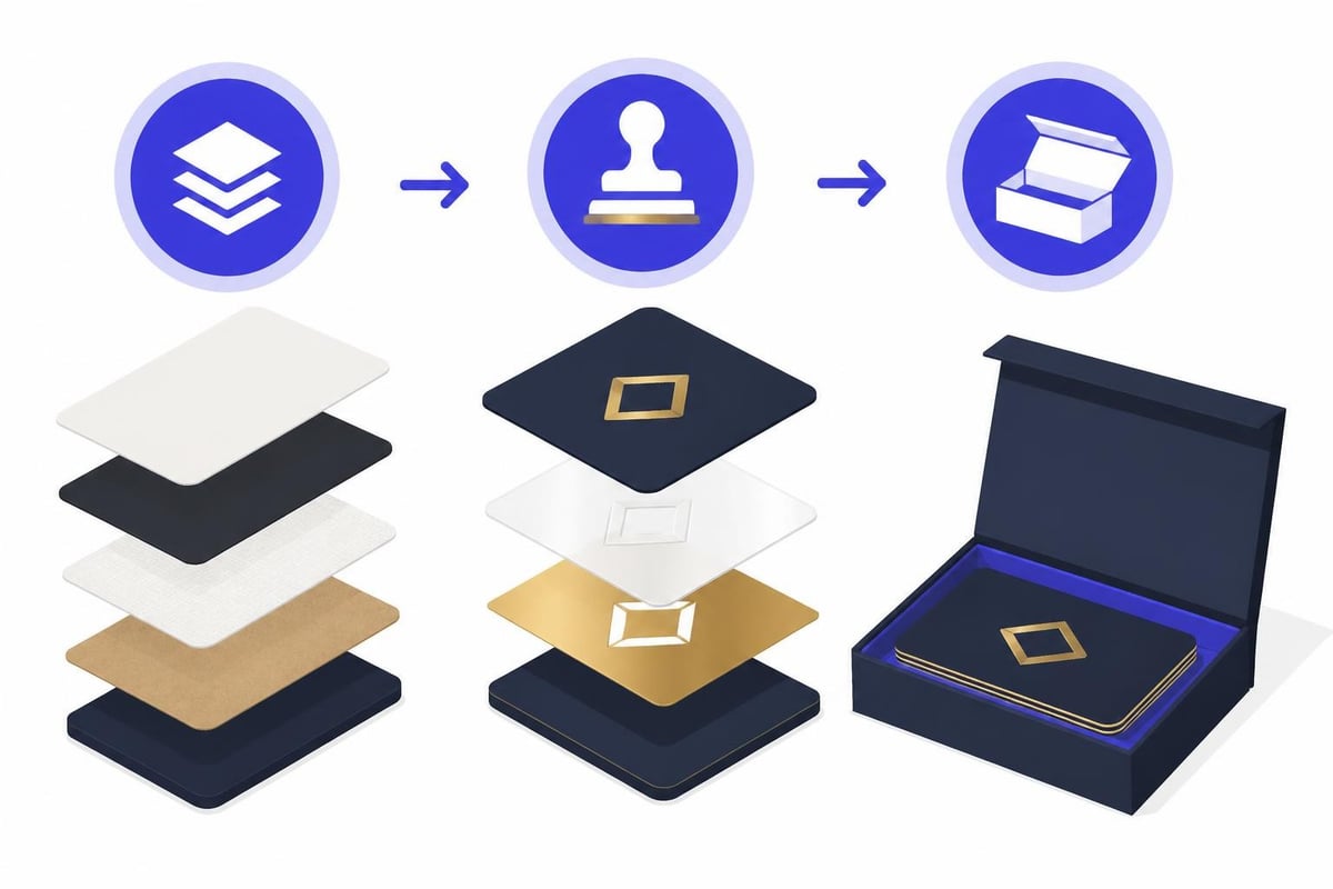 Layers of premium business card design