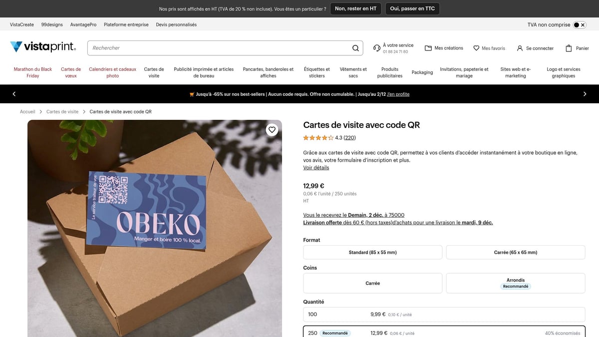 8 Carte De Visite Modèles Tendance À Découvrir En 2026 - Carte de visite avec QR code intégré – Vistaprint